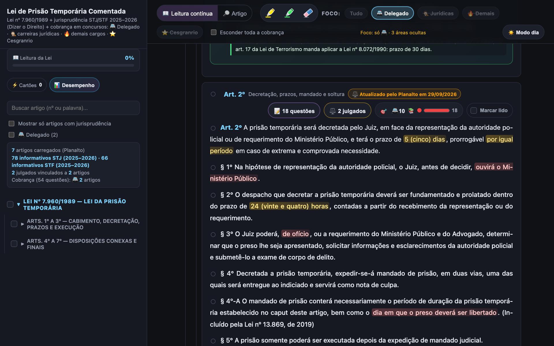 Lei sempre atualizada